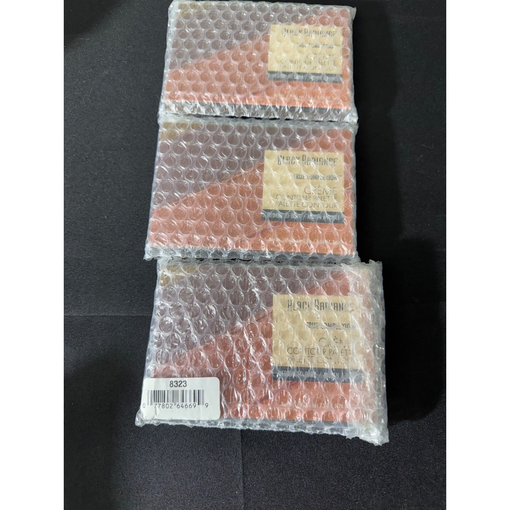 Black Radiance Creme Contour Palette Medium to Dark New 8323 3-Pack‎ Sculpting